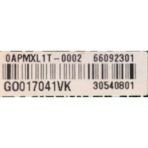 MAIN PARA TV LG / NUMERO DE PARTE 66092301 / EAX69106401 / 30540801 / 0APMXL1T / G0017041VK
